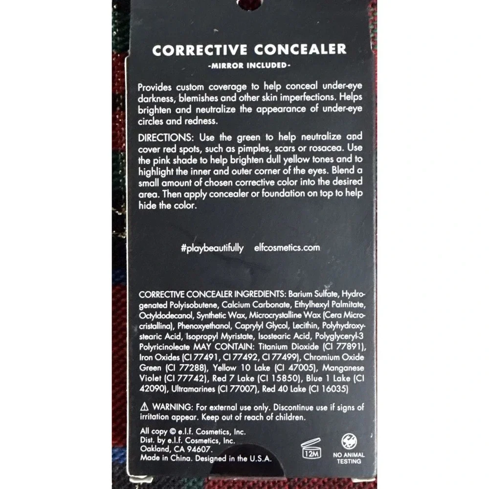 ELF Corrective Concealer Palette 83287 Color Correcting Cream New Sealed